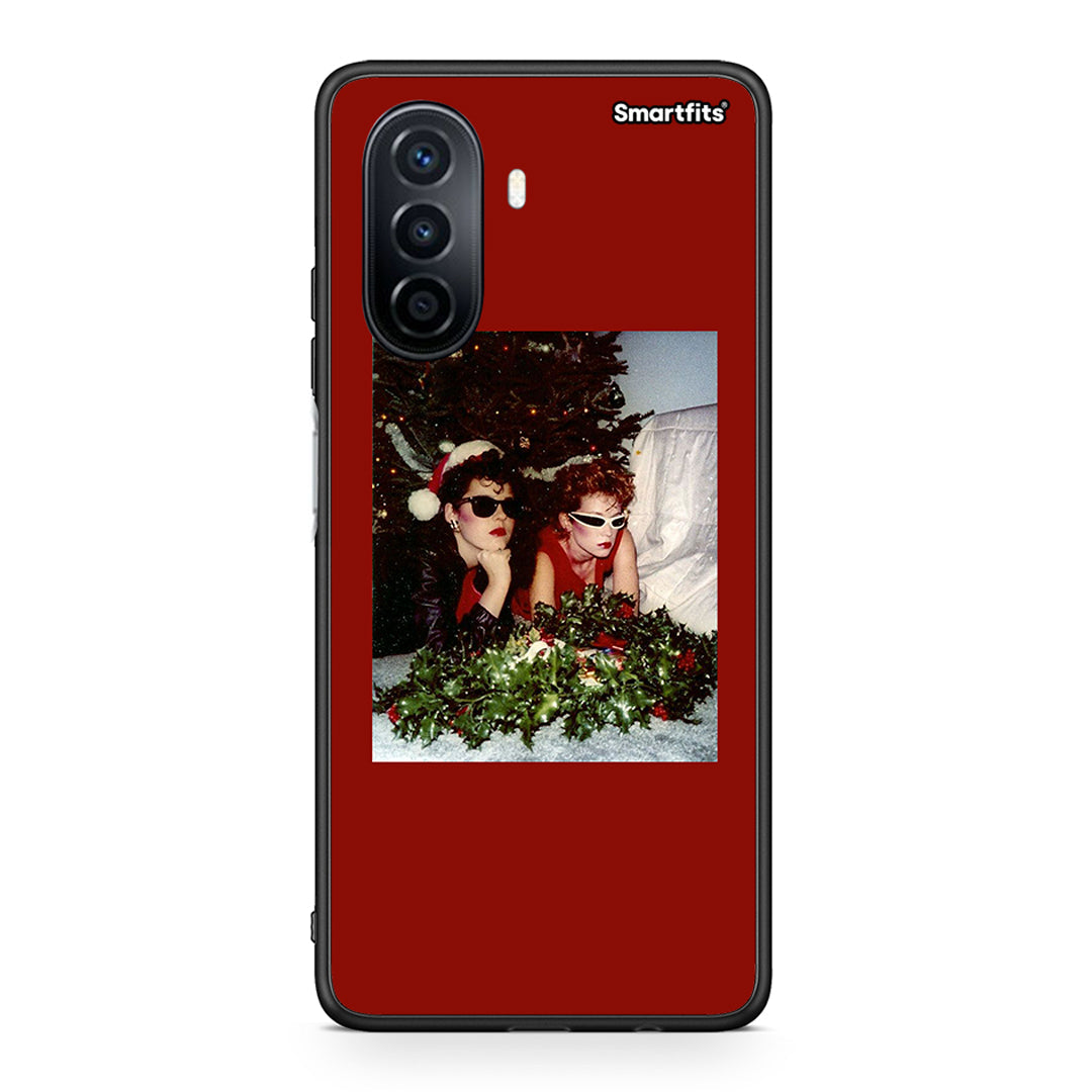 Huawei Nova Y70 Waiting For Xmas θήκη από τη Smartfits με σχέδιο στο πίσω μέρος και μαύρο περίβλημα | Smartphone case with colorful back and black bezels by Smartfits