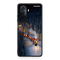 Thumbnail for Huawei Nova Y70 Xmas Train θήκη από τη Smartfits με σχέδιο στο πίσω μέρος και μαύρο περίβλημα | Smartphone case with colorful back and black bezels by Smartfits