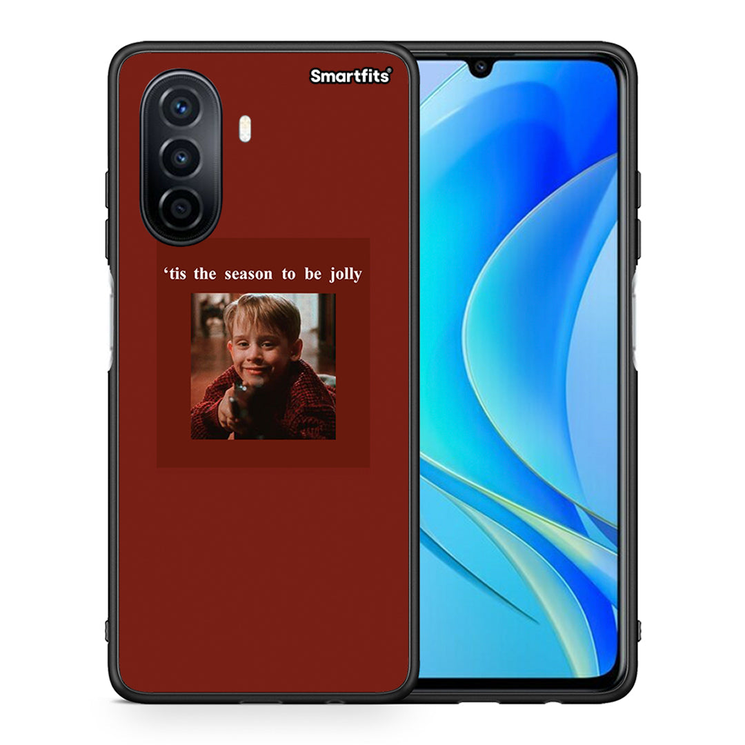 Θήκη Huawei Nova Y70 Xmas Ultimate Spirit από τη Smartfits με σχέδιο στο πίσω μέρος και μαύρο περίβλημα | Huawei Nova Y70 Xmas Ultimate Spirit case with colorful back and black bezels