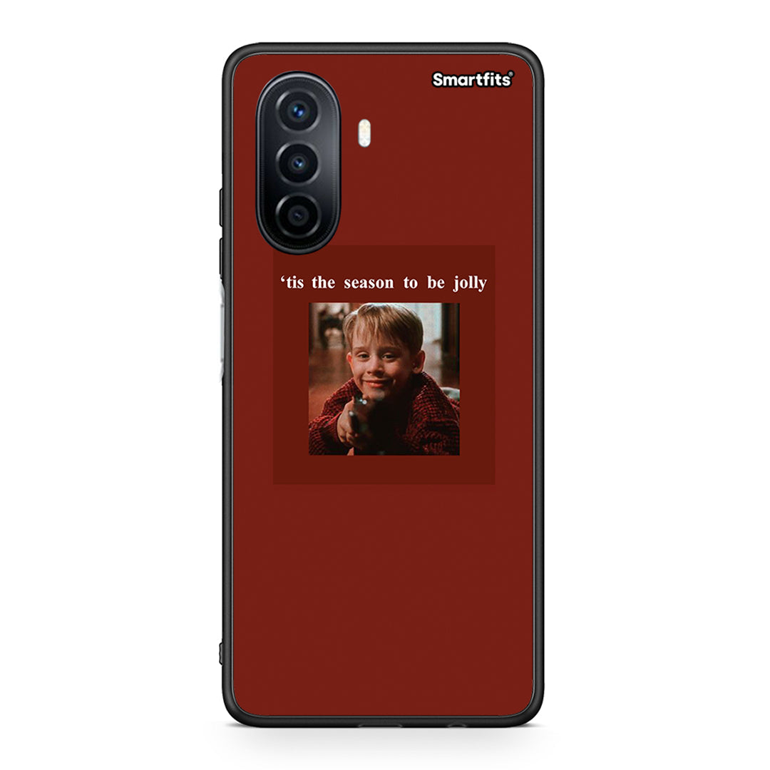 Huawei Nova Y70 Xmas Ultimate Spirit θήκη από τη Smartfits με σχέδιο στο πίσω μέρος και μαύρο περίβλημα | Smartphone case with colorful back and black bezels by Smartfits