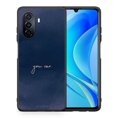 Θήκη Huawei Nova Y70 You Can από τη Smartfits με σχέδιο στο πίσω μέρος και μαύρο περίβλημα | Huawei Nova Y70 You Can case with colorful back and black bezels