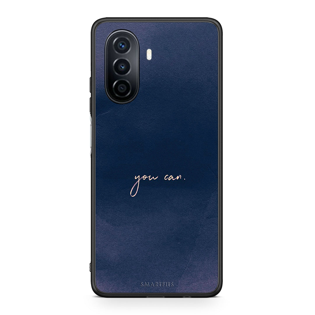 Huawei Nova Y70 You Can θήκη από τη Smartfits με σχέδιο στο πίσω μέρος και μαύρο περίβλημα | Smartphone case with colorful back and black bezels by Smartfits