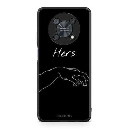 Huawei Nova Y90 Aeshetic Love 1 Θήκη Αγίου Βαλεντίνου από τη Smartfits με σχέδιο στο πίσω μέρος και μαύρο περίβλημα | Smartphone case with colorful back and black bezels by Smartfits