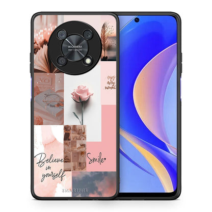Θήκη Huawei Nova Y90 Aesthetic Collage από τη Smartfits με σχέδιο στο πίσω μέρος και μαύρο περίβλημα | Huawei Nova Y90 Aesthetic Collage case with colorful back and black bezels