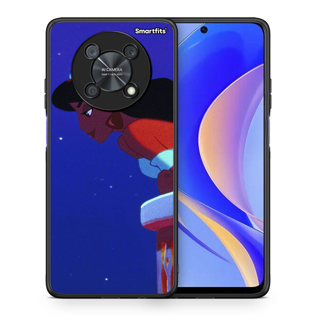 Θήκη Huawei Nova Y90 Alladin And Jasmine Love 2 από τη Smartfits με σχέδιο στο πίσω μέρος και μαύρο περίβλημα | Huawei Nova Y90 Alladin And Jasmine Love 2 case with colorful back and black bezels