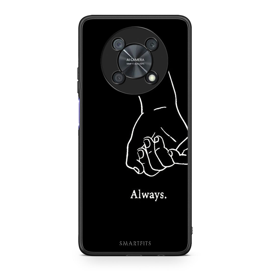 Huawei Nova Y90 Always & Forever 2 Θήκη Αγίου Βαλεντίνου από τη Smartfits με σχέδιο στο πίσω μέρος και μαύρο περίβλημα | Smartphone case with colorful back and black bezels by Smartfits