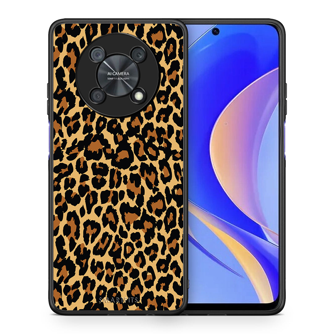 Θήκη Huawei Nova Y90 Leopard Animal από τη Smartfits με σχέδιο στο πίσω μέρος και μαύρο περίβλημα | Huawei Nova Y90 Leopard Animal case with colorful back and black bezels