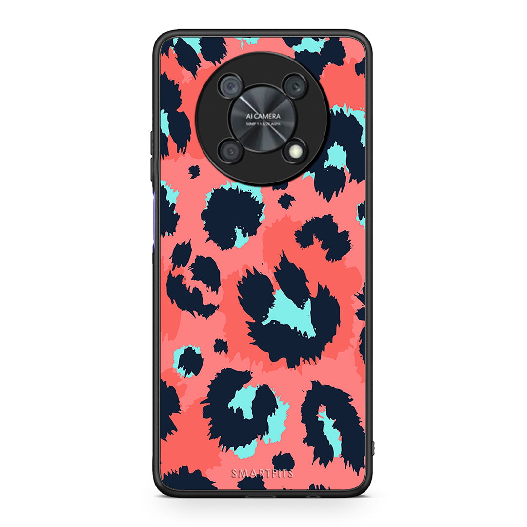 22 - Huawei Nova Y90 Pink Leopard Animal case, cover, bumper