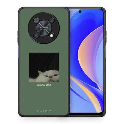 Θήκη Huawei Nova Y90 Bitch Surprise από τη Smartfits με σχέδιο στο πίσω μέρος και μαύρο περίβλημα | Huawei Nova Y90 Bitch Surprise case with colorful back and black bezels