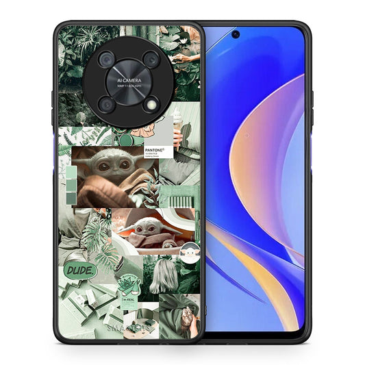 Θήκη Αγίου Βαλεντίνου Huawei Nova Y90 Collage Dude από τη Smartfits με σχέδιο στο πίσω μέρος και μαύρο περίβλημα | Huawei Nova Y90 Collage Dude case with colorful back and black bezels