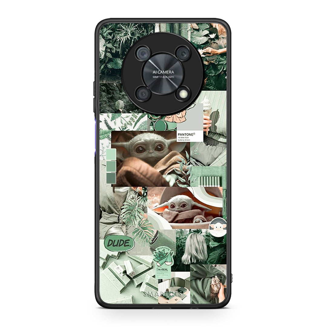 Huawei Nova Y90 Collage Dude Θήκη Αγίου Βαλεντίνου από τη Smartfits με σχέδιο στο πίσω μέρος και μαύρο περίβλημα | Smartphone case with colorful back and black bezels by Smartfits