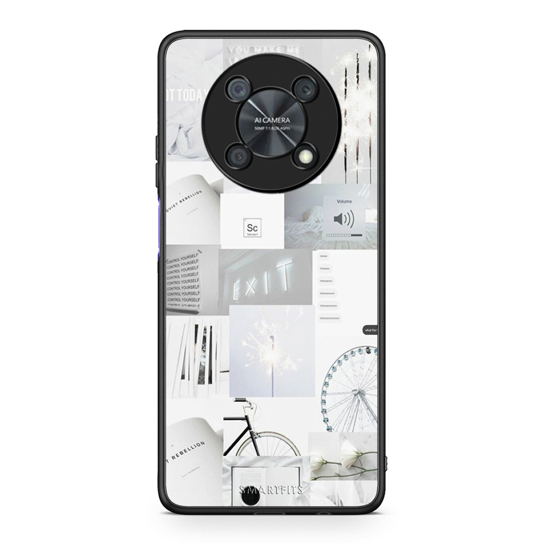 Huawei Nova Y90 Collage Make Me Wonder Θήκη Αγίου Βαλεντίνου από τη Smartfits με σχέδιο στο πίσω μέρος και μαύρο περίβλημα | Smartphone case with colorful back and black bezels by Smartfits