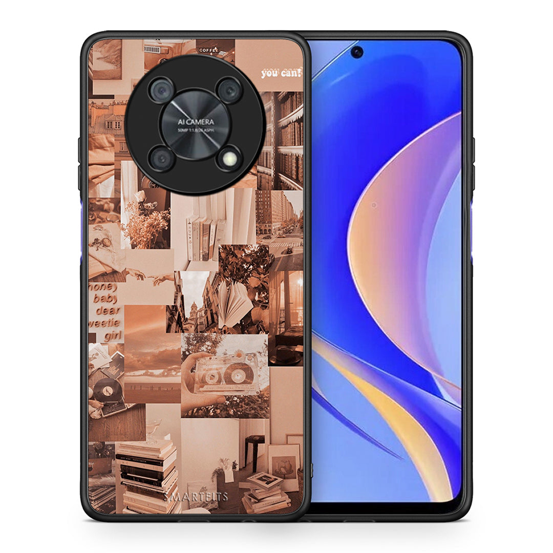 Θήκη Αγίου Βαλεντίνου Huawei Nova Y90 Collage You Can από τη Smartfits με σχέδιο στο πίσω μέρος και μαύρο περίβλημα | Huawei Nova Y90 Collage You Can case with colorful back and black bezels