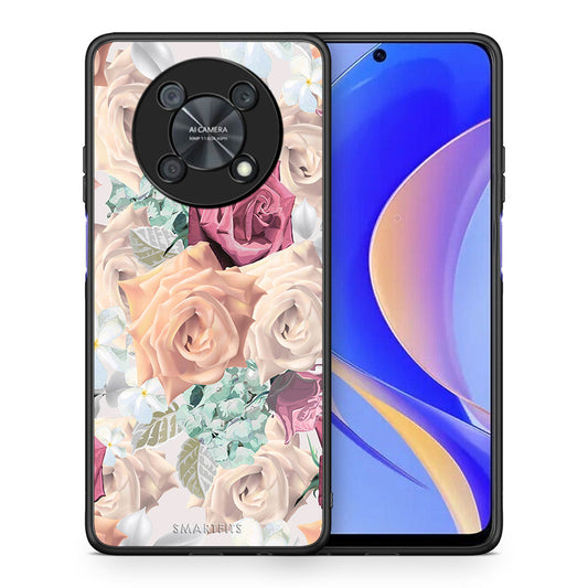 Θήκη Huawei Nova Y90 Bouquet Floral από τη Smartfits με σχέδιο στο πίσω μέρος και μαύρο περίβλημα | Huawei Nova Y90 Bouquet Floral case with colorful back and black bezels