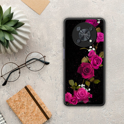Flower Red Roses - Huawei Nova Y90 θήκη