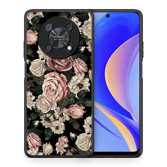 Θήκη Huawei Nova Y90 Wild Roses Flower από τη Smartfits με σχέδιο στο πίσω μέρος και μαύρο περίβλημα | Huawei Nova Y90 Wild Roses Flower case with colorful back and black bezels