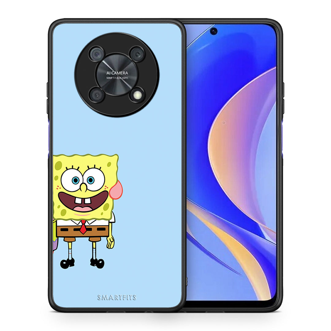 Θήκη Huawei Nova Y90 Friends Bob από τη Smartfits με σχέδιο στο πίσω μέρος και μαύρο περίβλημα | Huawei Nova Y90 Friends Bob case with colorful back and black bezels