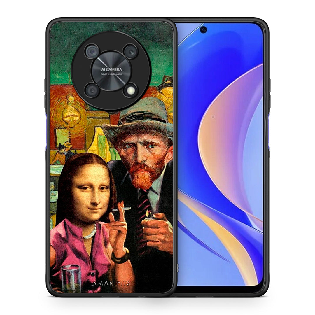 Θήκη Huawei Nova Y90 Funny Art από τη Smartfits με σχέδιο στο πίσω μέρος και μαύρο περίβλημα | Huawei Nova Y90 Funny Art case with colorful back and black bezels