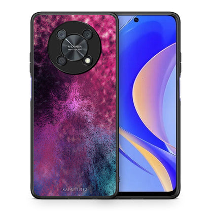 Θήκη Huawei Nova Y90 Aurora Galaxy από τη Smartfits με σχέδιο στο πίσω μέρος και μαύρο περίβλημα | Huawei Nova Y90 Aurora Galaxy case with colorful back and black bezels