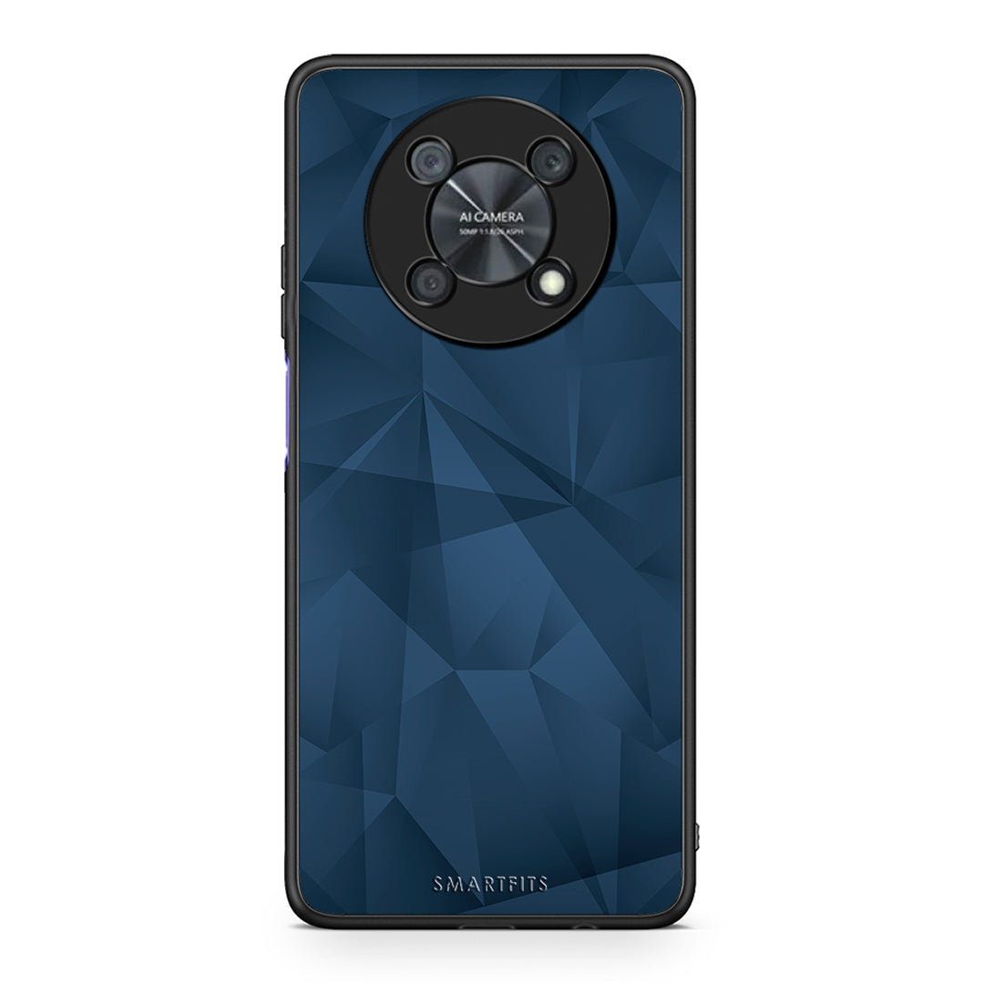 39 - Huawei Nova Y90 Blue Abstract Geometric case, cover, bumper