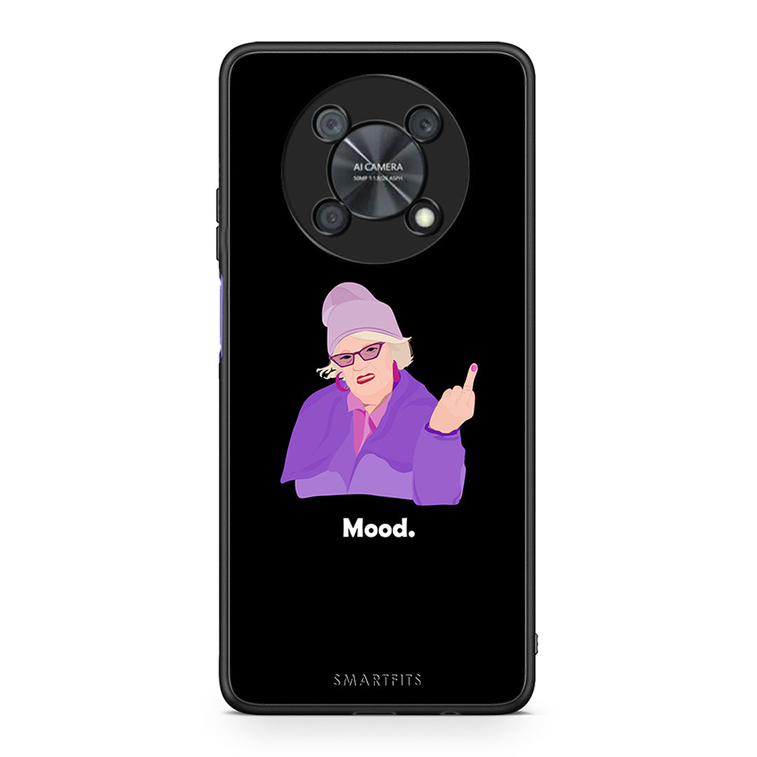 Huawei Nova Y90 Grandma Mood Black θήκη από τη Smartfits με σχέδιο στο πίσω μέρος και μαύρο περίβλημα | Smartphone case with colorful back and black bezels by Smartfits