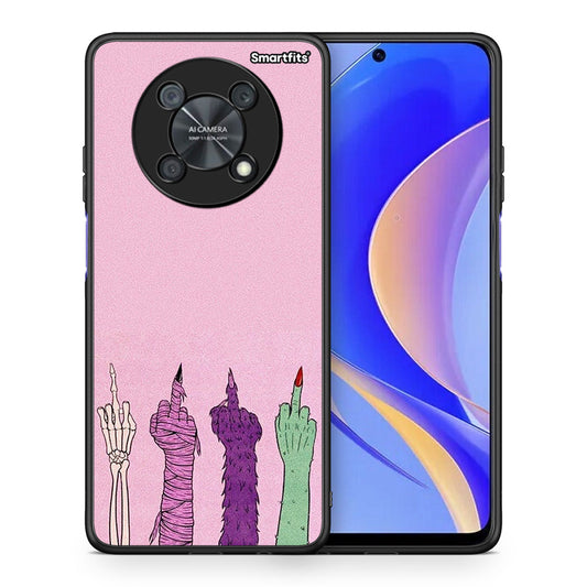 Θήκη Huawei Nova Y90 Halloween Be A Lady από τη Smartfits με σχέδιο στο πίσω μέρος και μαύρο περίβλημα | Huawei Nova Y90 Halloween Be A Lady case with colorful back and black bezels