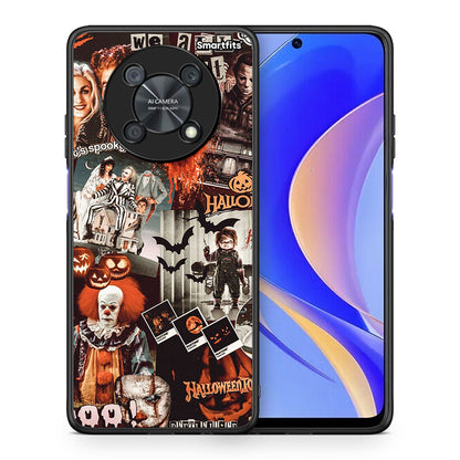 Θήκη Huawei Nova Y90 Halloween Spooky Season από τη Smartfits με σχέδιο στο πίσω μέρος και μαύρο περίβλημα | Huawei Nova Y90 Halloween Spooky Season case with colorful back and black bezels