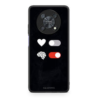 Thumbnail for Huawei Nova Y90 Heart Vs Brain Θήκη Αγίου Βαλεντίνου από τη Smartfits με σχέδιο στο πίσω μέρος και μαύρο περίβλημα | Smartphone case with colorful back and black bezels by Smartfits