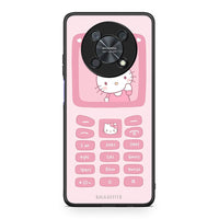 Thumbnail for Huawei Nova Y90 Hello Kitten Θήκη Αγίου Βαλεντίνου από τη Smartfits με σχέδιο στο πίσω μέρος και μαύρο περίβλημα | Smartphone case with colorful back and black bezels by Smartfits