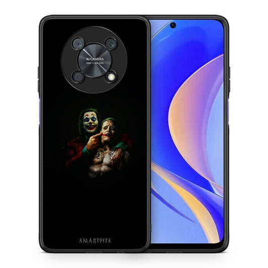 Θήκη Huawei Nova Y90 Clown Hero από τη Smartfits με σχέδιο στο πίσω μέρος και μαύρο περίβλημα | Huawei Nova Y90 Clown Hero case with colorful back and black bezels