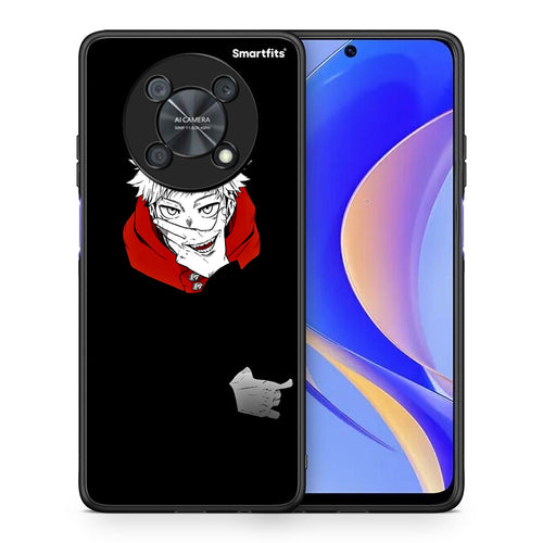 Θήκη Huawei Nova Y90 Itadori Anime από τη Smartfits με σχέδιο στο πίσω μέρος και μαύρο περίβλημα | Huawei Nova Y90 Itadori Anime case with colorful back and black bezels