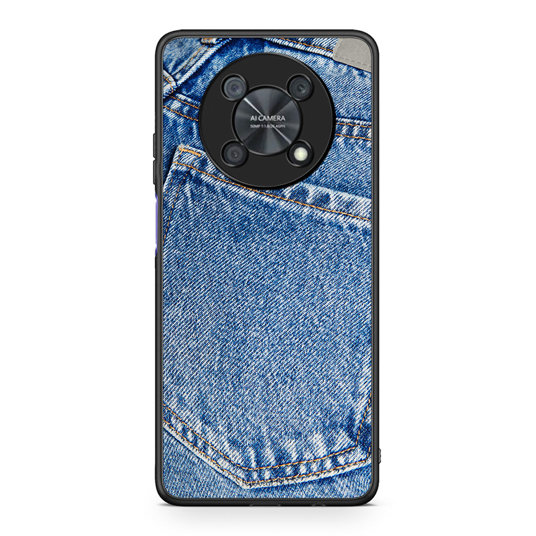 Huawei Nova Y90 Jeans Pocket θήκη από τη Smartfits με σχέδιο στο πίσω μέρος και μαύρο περίβλημα | Smartphone case with colorful back and black bezels by Smartfits
