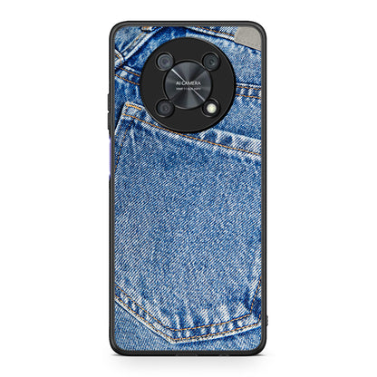 Huawei Nova Y90 Jeans Pocket θήκη από τη Smartfits με σχέδιο στο πίσω μέρος και μαύρο περίβλημα | Smartphone case with colorful back and black bezels by Smartfits