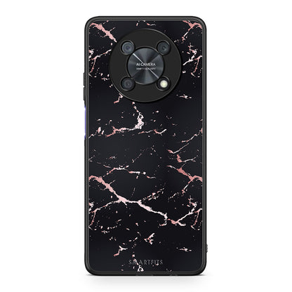 4 - Huawei Nova Y90 Black Rosegold Marble case, cover, bumper