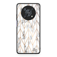 Thumbnail for 44 - Huawei Nova Y90 Gold Geometric Marble case, cover, bumper