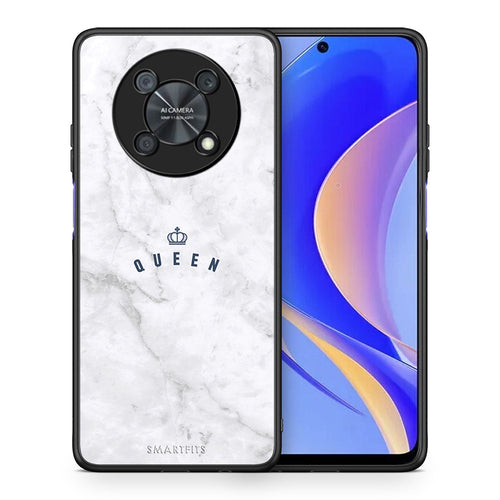 Θήκη Huawei Nova Y90 Queen Marble από τη Smartfits με σχέδιο στο πίσω μέρος και μαύρο περίβλημα | Huawei Nova Y90 Queen Marble case with colorful back and black bezels