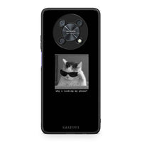 Thumbnail for Huawei Nova Y90 Meme Cat θήκη από τη Smartfits με σχέδιο στο πίσω μέρος και μαύρο περίβλημα | Smartphone case with colorful back and black bezels by Smartfits