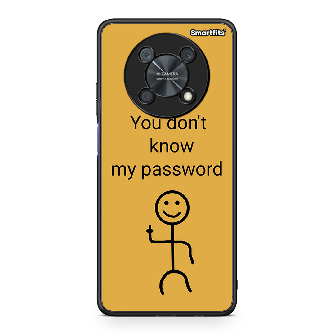 Huawei Nova Y90 My Password θήκη από τη Smartfits με σχέδιο στο πίσω μέρος και μαύρο περίβλημα | Smartphone case with colorful back and black bezels by Smartfits