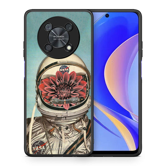 Θήκη Huawei Nova Y90 Nasa Bloom από τη Smartfits με σχέδιο στο πίσω μέρος και μαύρο περίβλημα | Huawei Nova Y90 Nasa Bloom case with colorful back and black bezels