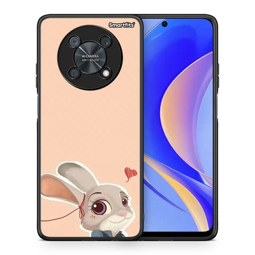 Θήκη Huawei Nova Y90 Nick Wilde And Judy Hopps Love 2 από τη Smartfits με σχέδιο στο πίσω μέρος και μαύρο περίβλημα | Huawei Nova Y90 Nick Wilde And Judy Hopps Love 2 case with colorful back and black bezels