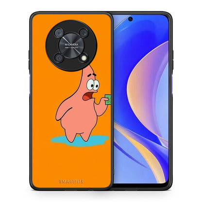Θήκη Αγίου Βαλεντίνου Huawei Nova Y90 No Money 1 από τη Smartfits με σχέδιο στο πίσω μέρος και μαύρο περίβλημα | Huawei Nova Y90 No Money 1 case with colorful back and black bezels