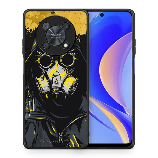 Θήκη Huawei Nova Y90 Mask PopArt από τη Smartfits με σχέδιο στο πίσω μέρος και μαύρο περίβλημα | Huawei Nova Y90 Mask PopArt case with colorful back and black bezels