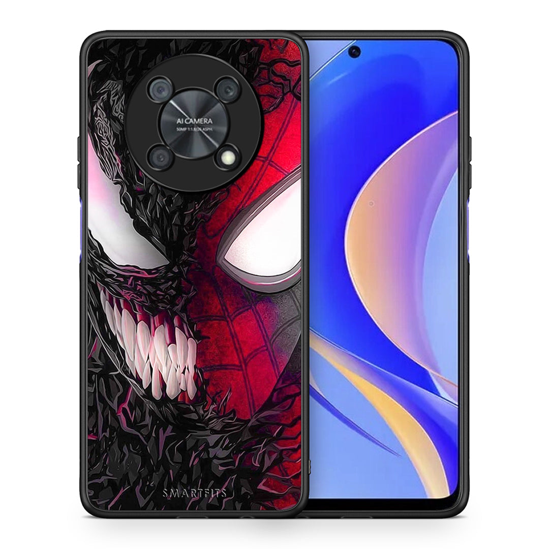 Θήκη Huawei Nova Y90 SpiderVenom PopArt από τη Smartfits με σχέδιο στο πίσω μέρος και μαύρο περίβλημα | Huawei Nova Y90 SpiderVenom PopArt case with colorful back and black bezels