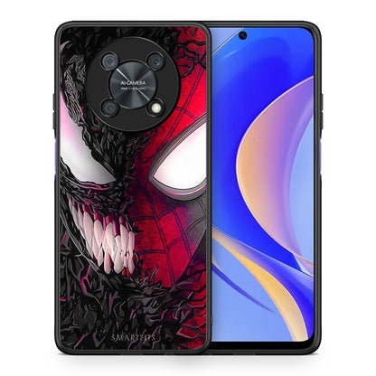 Θήκη Huawei Nova Y90 SpiderVenom PopArt από τη Smartfits με σχέδιο στο πίσω μέρος και μαύρο περίβλημα | Huawei Nova Y90 SpiderVenom PopArt case with colorful back and black bezels