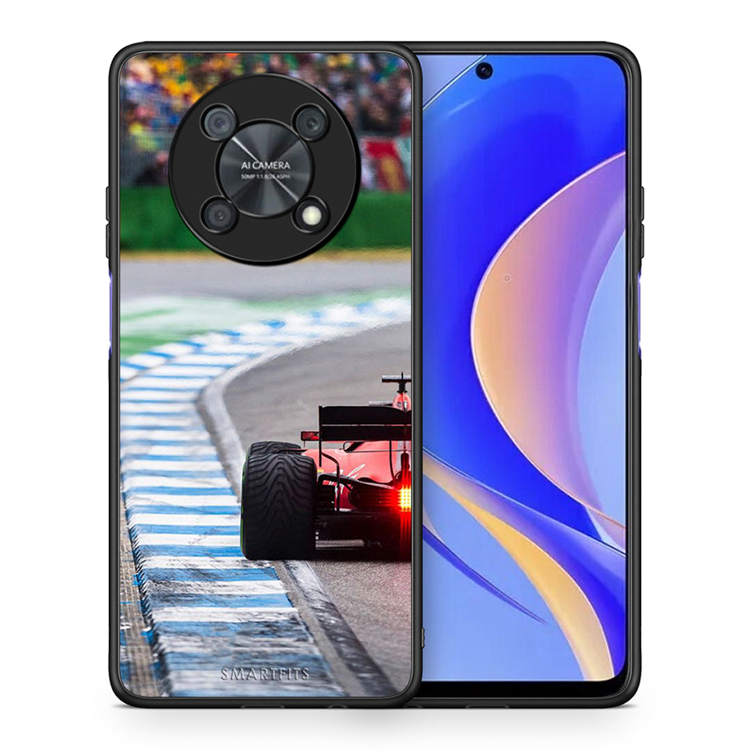 Θήκη Huawei Nova Y90 Racing Vibes από τη Smartfits με σχέδιο στο πίσω μέρος και μαύρο περίβλημα | Huawei Nova Y90 Racing Vibes case with colorful back and black bezels