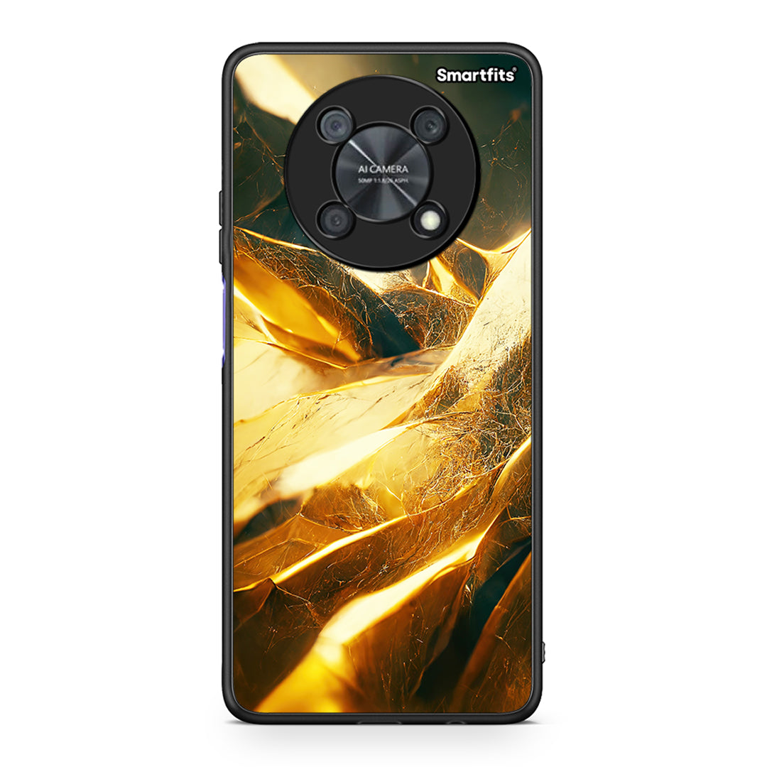Huawei Nova Y90 Real Gold θήκη από τη Smartfits με σχέδιο στο πίσω μέρος και μαύρο περίβλημα | Smartphone case with colorful back and black bezels by Smartfits