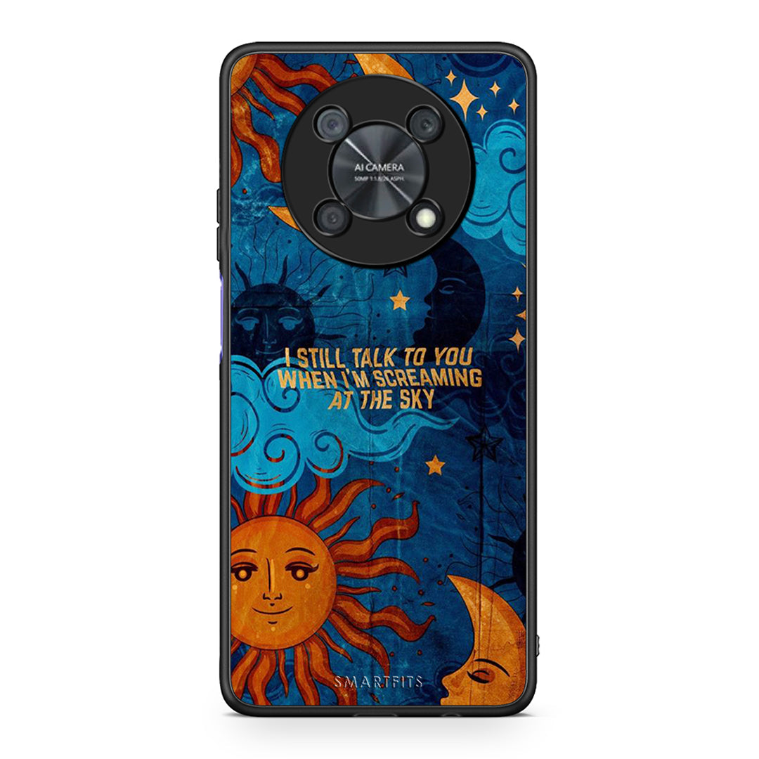 Huawei Nova Y90 Screaming Sky θήκη από τη Smartfits με σχέδιο στο πίσω μέρος και μαύρο περίβλημα | Smartphone case with colorful back and black bezels by Smartfits