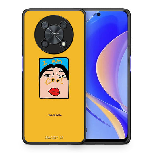 Θήκη Αγίου Βαλεντίνου Huawei Nova Y90 So Cool από τη Smartfits με σχέδιο στο πίσω μέρος και μαύρο περίβλημα | Huawei Nova Y90 So Cool case with colorful back and black bezels