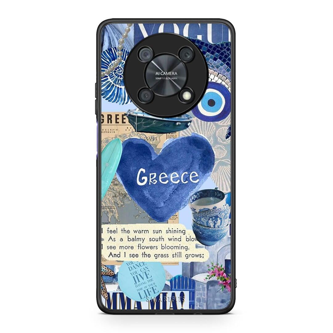 Huawei Nova Y90 Summer In Greece Θήκη από τη Smartfits με σχέδιο στο πίσω μέρος και μαύρο περίβλημα | Smartphone case with colorful back and black bezels by Smartfits