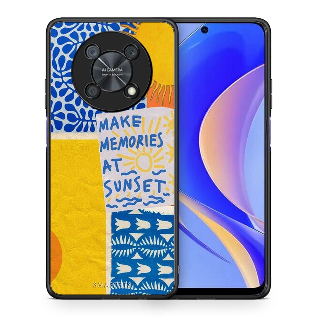Θήκη Huawei Nova Y90 Sunset Memories από τη Smartfits με σχέδιο στο πίσω μέρος και μαύρο περίβλημα | Huawei Nova Y90 Sunset Memories case with colorful back and black bezels